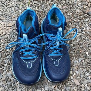 Hoka One One high top trail runners hiking